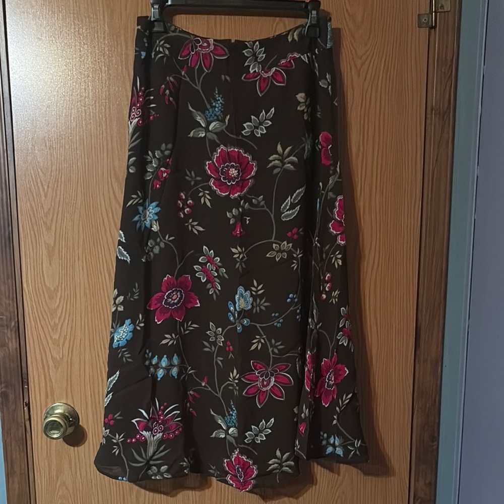 Floral Brown Skirt